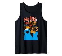 Sesame Street Cookie Monster Cartoon Legend Big Pose Retro Tank Top