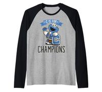 Sesame Street Cookie Monster Champion 60s Sports Classic Fun Raglan Baseball Tee