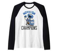 Sesame Street Cookie Monster Champion 60s Sports Fun Classic Raglan Baseball Tee