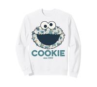 Sesame Street Cookie Monster Collage Vintage Classic Comic Sweatshirt