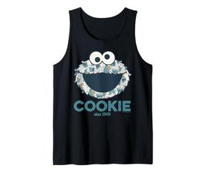 Sesame Street Cookie Monster Collage Vintage Comic Classic Tank Top