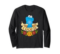 Sesame Street Cookie Monster Cookie Tattoo Long Sleeve T-Shirt