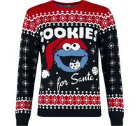 Sesame Street Cookie Monster - Cookies for Santa Christmas jumper multicolour S