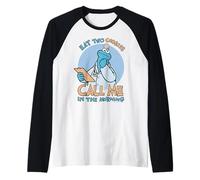Sesame Street Cookie Monster Doctor Pose LOL Cartoon Classic Raglan Baseball Tee