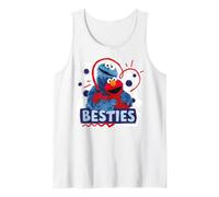 Sesame Street Cookie Monster Elmo Best Friend Retro Besties Tank Top