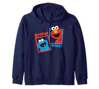 Sesame Street Cookie Monster Elmo Best Friends Pose Classic Zip Hoodie