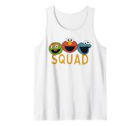 Sesame Street Cookie Monster Elmo Grouch Team Classic Squad Tank Top