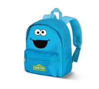 Sesame Street Cookie Monster Face-Joy Preschool Backpack, Blue, 22 x 27 cm, Capacity 5 L