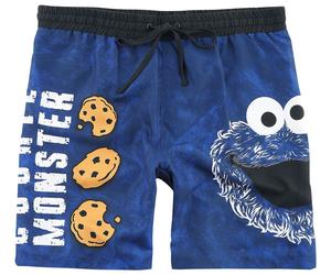 Sesame Street Cookie Monster - Face Swim Shorts blue M