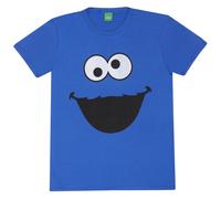 Sesame Street Cookie Monster Face T-Shirt royal blue M
