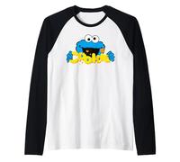Sesame Street Cookie Monster Fun Best Cookies Classic Ever Raglan Baseball Tee