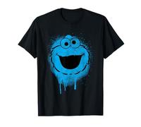 Sesame Street Cookie Monster Graffiti Face Halloween Costume T-Shirt