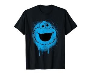 Sesame Street Cookie Monster Graffiti Face Halloween Costume T-Shirt