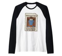 Sesame Street Cookie Monster Great Cookie Thief Raglan Baseball Tee