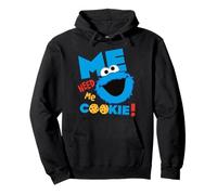 Sesame Street Cookie Monster Grumpy Hungry Fun Pose Classic Pullover Hoodie