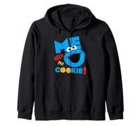 Sesame Street Cookie Monster Grumpy Hungry Fun Pose Classic Zip Hoodie