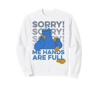 Sesame Street Cookie Monster Hands Full Hungry Classic Pose Sweatshirt