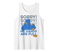 Sesame Street Cookie Monster Hands Full Hungry Classic Pose Tank Top
