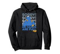 Sesame Street Cookie Monster Hands Full Hungry Pose Classic Pullover Hoodie