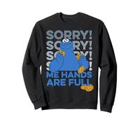 Sesame Street Cookie Monster Hands Full Hungry Pose Classic Sweatshirt