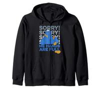 Sesame Street Cookie Monster Hands Full Hungry Pose Classic Zip Hoodie