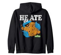 Sesame Street Cookie Monster He Ate Big Cookie Zip Hoodie