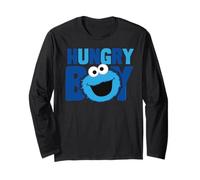 Sesame Street Cookie Monster Hungry Big Head Pose Classic Long Sleeve T-Shirt