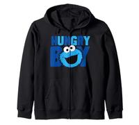 Sesame Street Cookie Monster Hungry Big Head Pose Classic Zip Hoodie