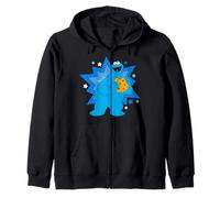 Sesame Street Cookie Monster Hungry Star Pose Lol Classic Zip Hoodie