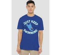 Sesame Street Cookie Monster Just Keep Jumping T-Shirt, Royal | Size: Medium Sesame Street Royal M