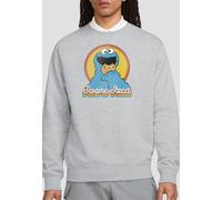 Sesame Street Cookie Monster Layers Sweatshirt, Athletic Heather in Grey | Size: Medium Sesame Street Grey M