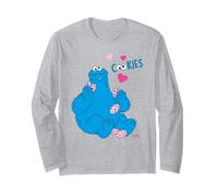 Sesame Street Cookie Monster Love Cookies Retro Hungry Vibes Long Sleeve T-Shirt