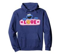 Sesame Street Cookie Monster Love Valentine Heart Fun Retro Pullover Hoodie