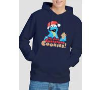 Sesame Street Cookie Monster, Me Love Christmas Cookies Hoodie, Navy Sesame Street Navy L