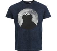 Sesame Street Cookie Monster - Moonlight n T-Shirt blue S