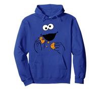 Sesame Street Cookie Monster Om Nom Face Halloween Costume Pullover Hoodie
