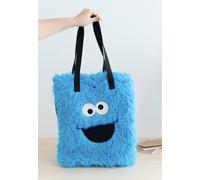 Grupo Erik Sesame Street Cookie Monster Cotton Tote Bag | Cotton Shopping Bag | 13.8 x 15.8 x 2.2 inches - 35 x 40 x 5.5 cm | Canvas Bag | Cotton Bag | Gift Bag | Cute Tote Bag | Sesame Street Toys