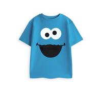 Sesame Street Unisex Kids Blue Cookie Monster Short Sleeved T-Shirt - 18-24 Months