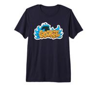 Sesame Street Cookie Monster Simple Graffiti Tag Premium T-Shirt