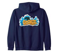 Sesame Street Cookie Monster Simple Graffiti Tag Zip Hoodie