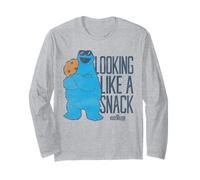 Sesame Street Cookie Monster Snack Glasses Long Sleeve T-Shirt