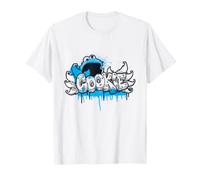 Sesame Street Cookie Monster Spray Paint Graffiti Tag T-Shirt