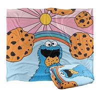 Sesame Street Cookie Monster Sunrise Officially Licensed Silky Touch Super Soft Throw Blanket 152 x 127 cm
