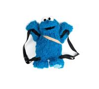 Sesame Street Cookie Monster Unisex Backpack Blue/Black Fan Merch, TV Series, blue, 38 cm