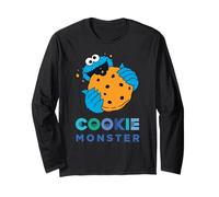 Sesame Street Cookie Monster With Big Cookie Long Sleeve T-Shirt