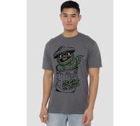 Sesame Street Early Grouch T Shirt, Charcoal Sesame Street Charcoal 4XL