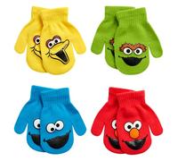 Sesame Street Elmo 4 Pack Mitten Set (Toddler), Size Age 2-4, Sesame Street Characters