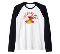 Sesame Street Elmo Birthday Kid Raglan Baseball Tee