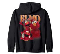 Sesame Street Elmo Bootleg Style Zip Hoodie