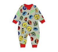 Sesame Street Elmo Cookie Monster Infant Toddler Footless Sleeper Pajamas (12 Months, Gray)